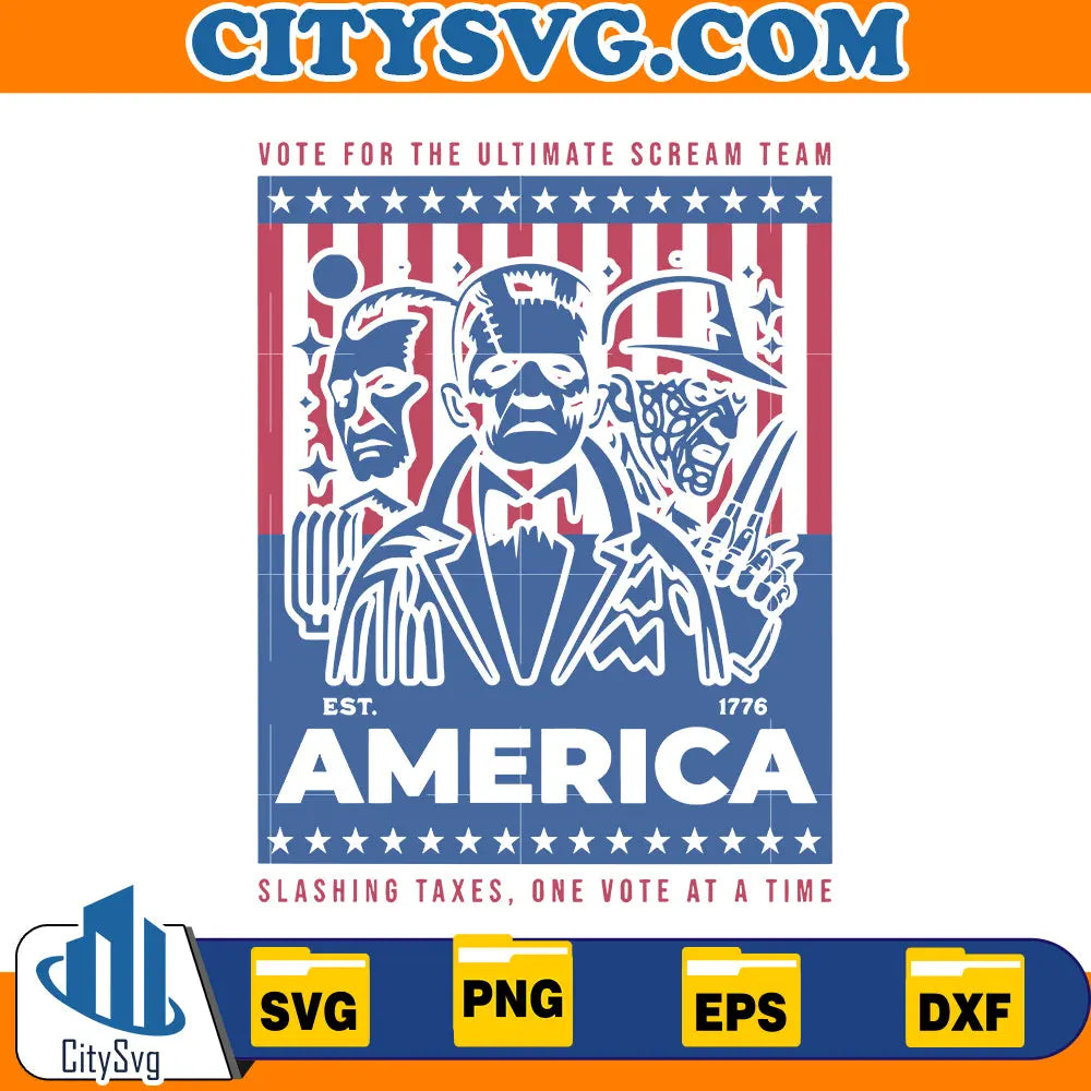 Halloween Election Tank 2024 Svg CitySvg