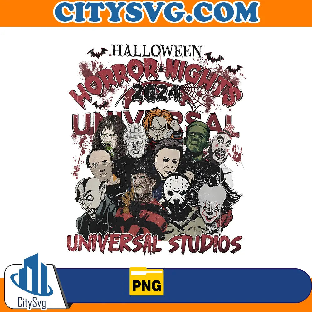 Halloween Horror Nights Universal Studios 2024 Png CitySvg