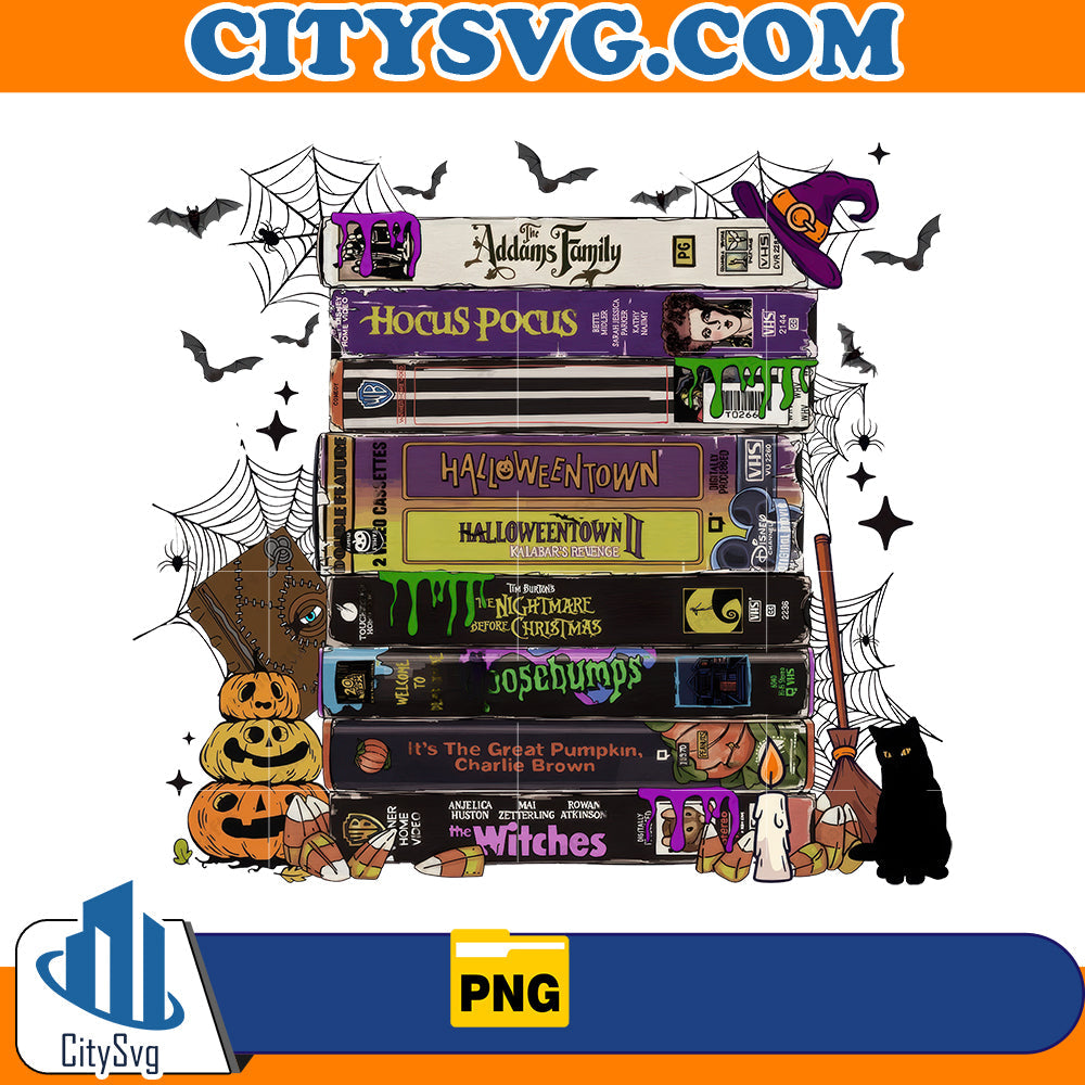 Halloween Movies VHS Png CitySvg