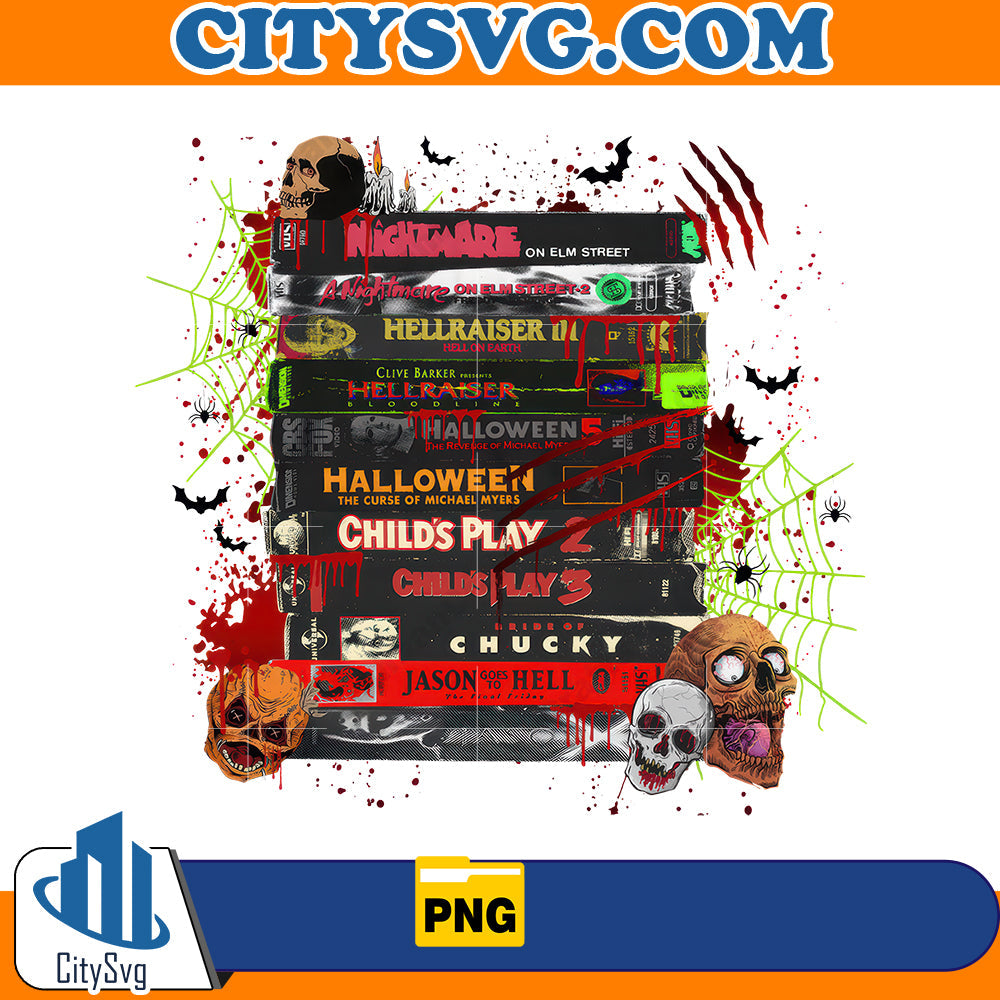 Halloween Movies VHS Png CitySvg
