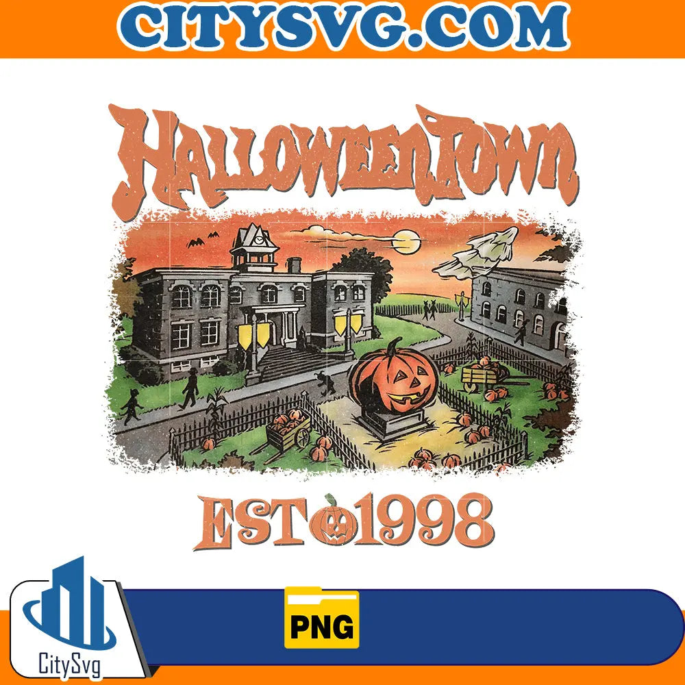 HalloweenTown Est 1998 Png CitySvg