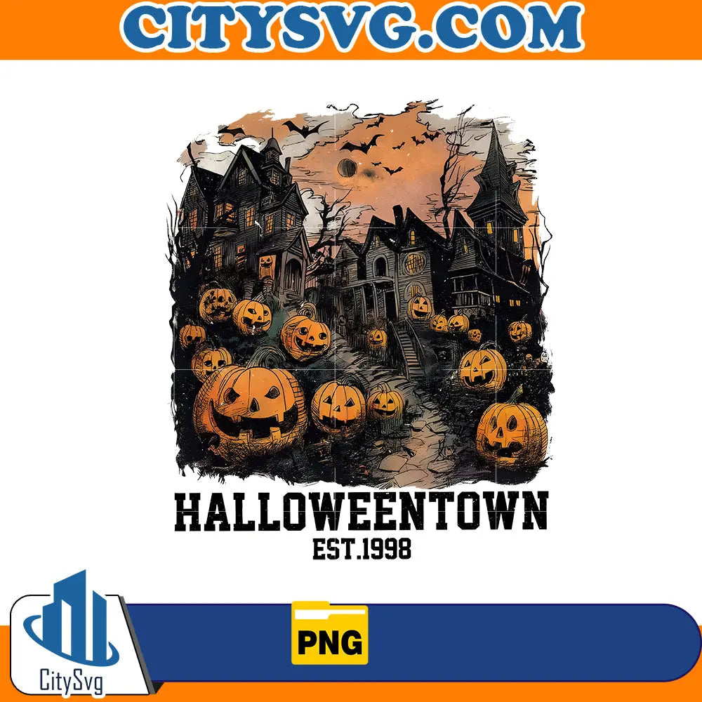 HalloweenTown Est 1998 Png CitySvg