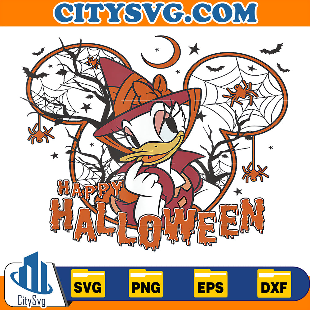 Happy-Halloween-Daisy-Duck-Svg
