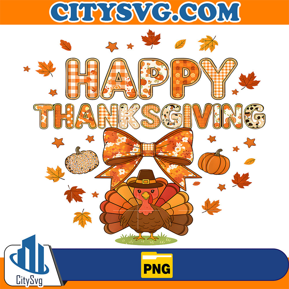 Happy-Thanksgiving-Turkey-Family-Dinner-Fall-Season-Png