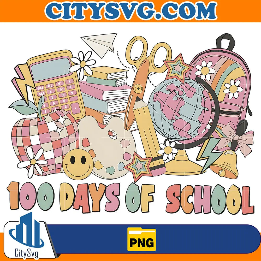 Happy100DaysOfSchoolTeacherLifePng