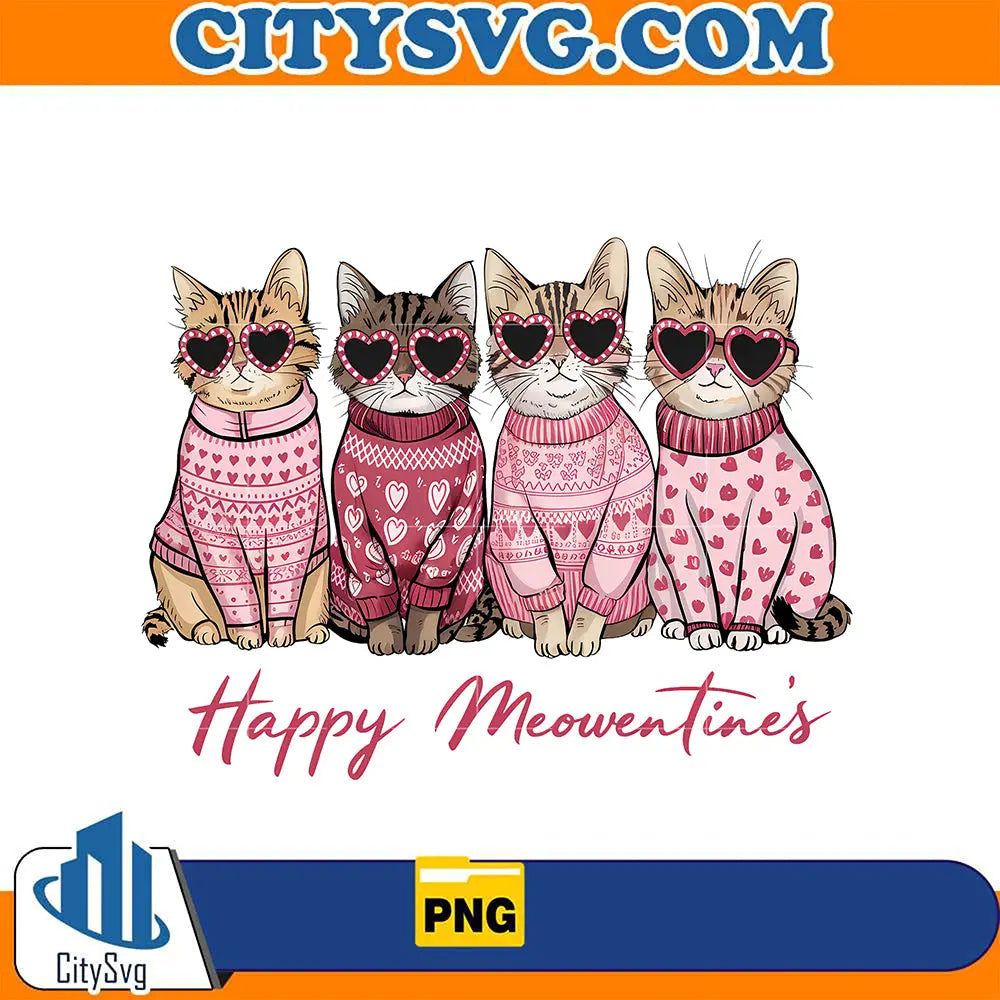 HappyMeowentine_sValentineCatPng