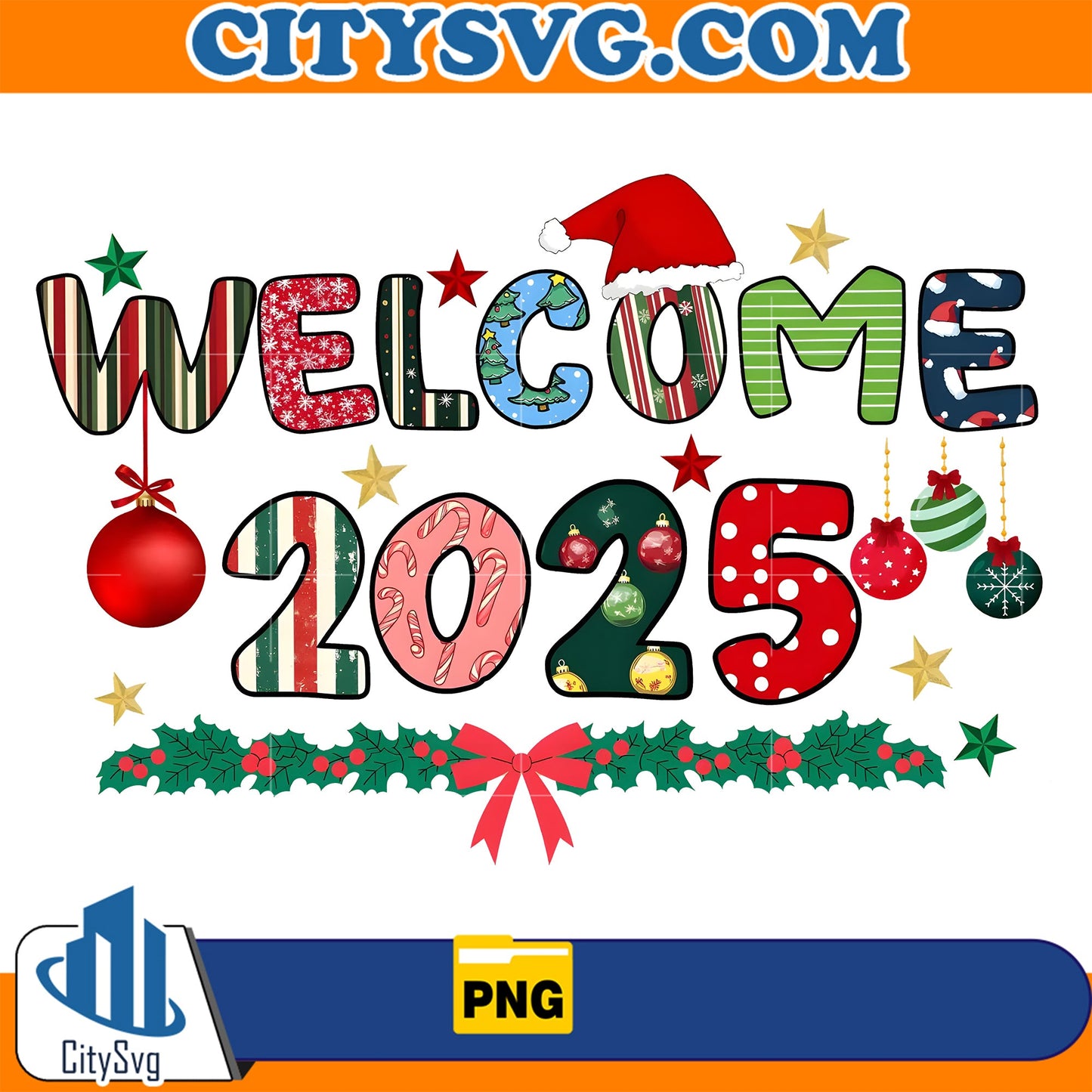 Welcome 2025 Png CitySvg