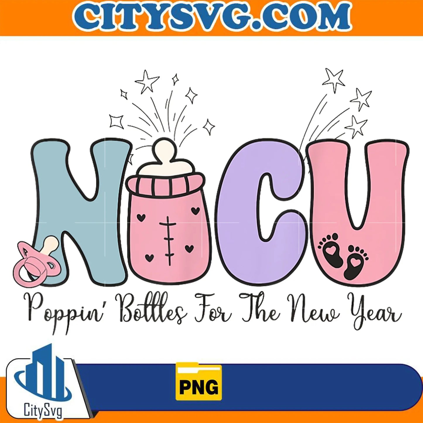 HappyNewYearNursePoppin_BottlesForTheNewYearPng