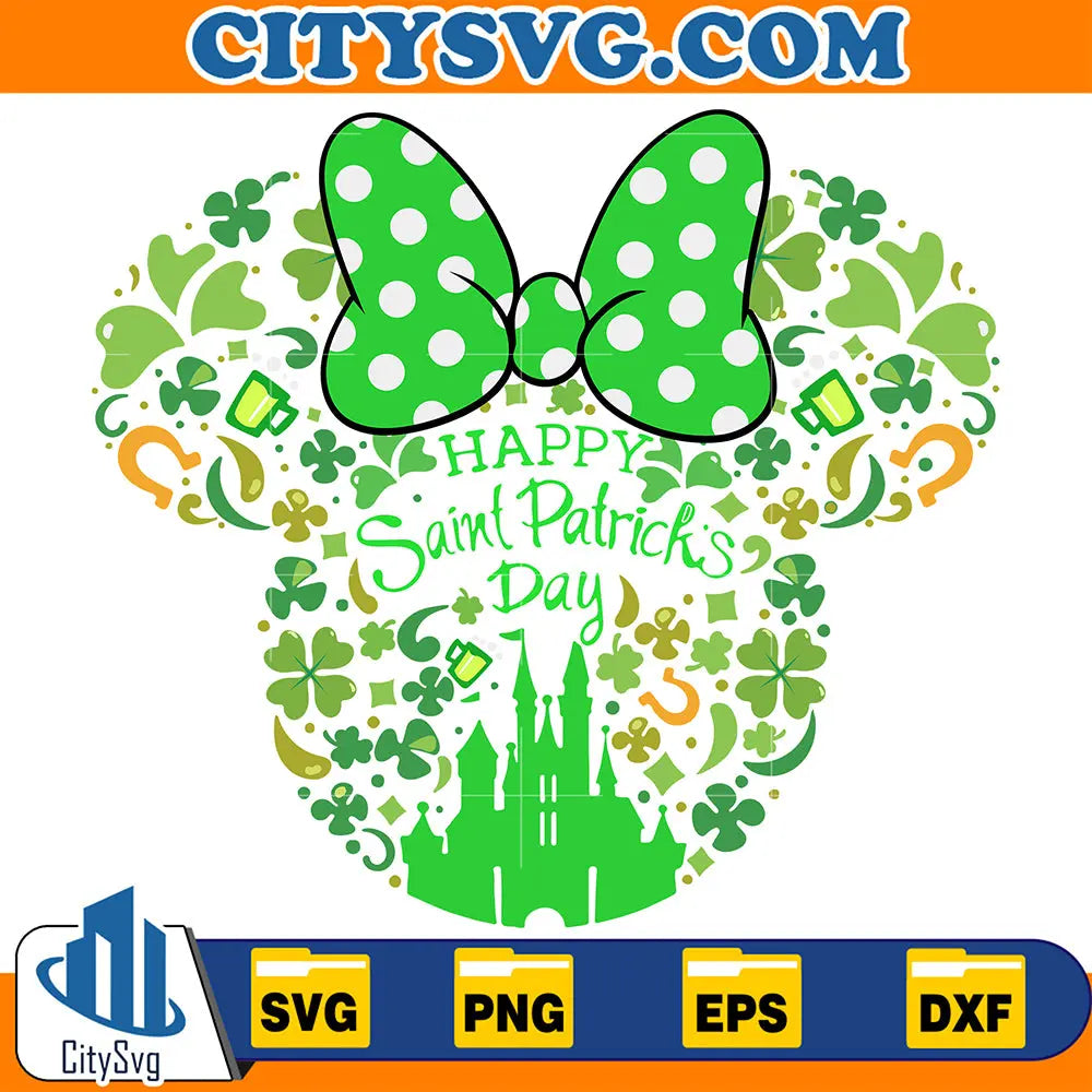 HappyStPatricksDayDisneyMinnieSvg