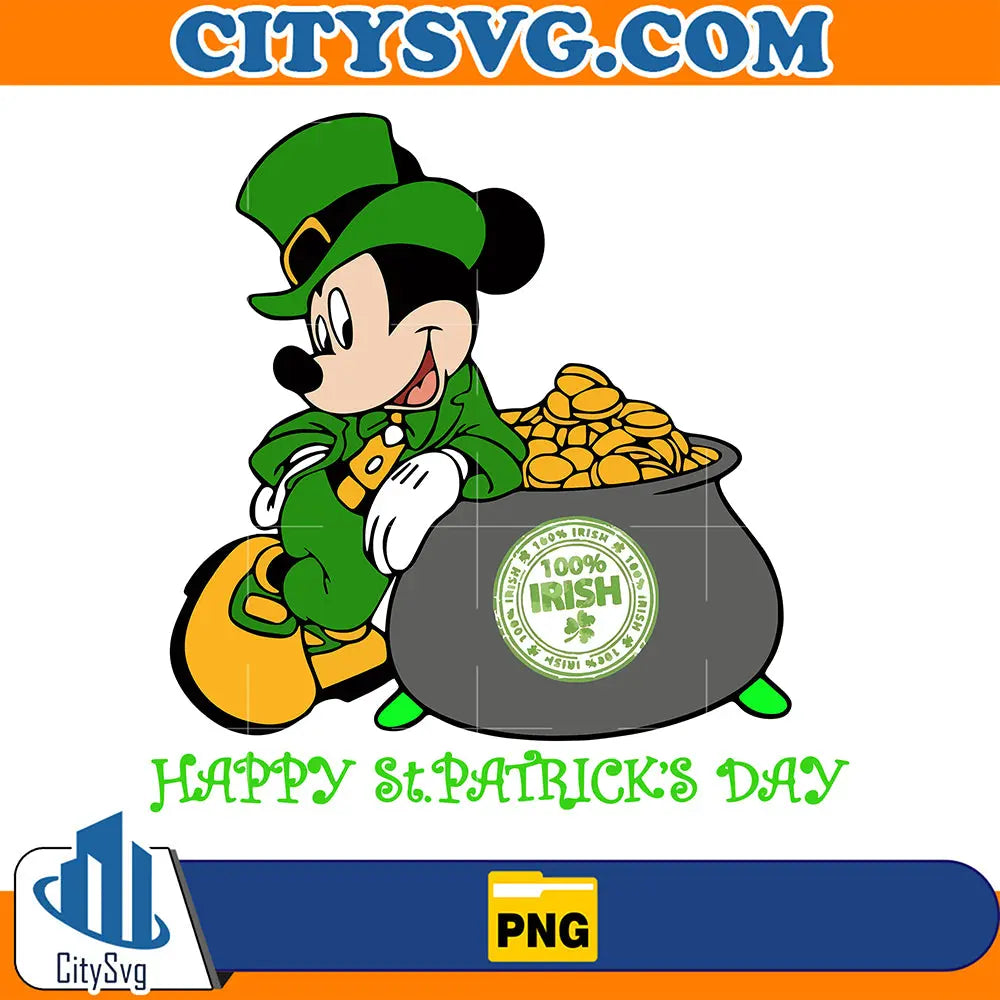 HappyStPatricksDayMickeyIrishPng