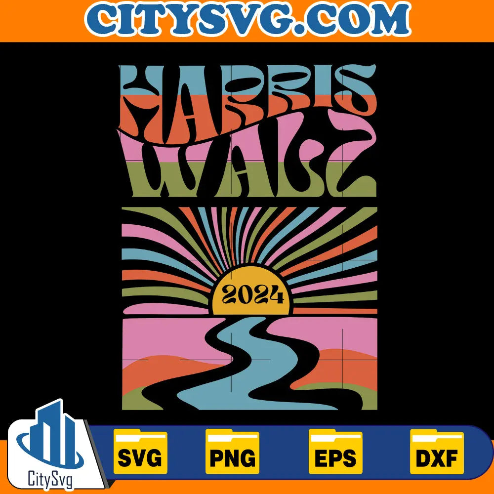 Kamala Harris Boho Aesthetic SVG CitySvg