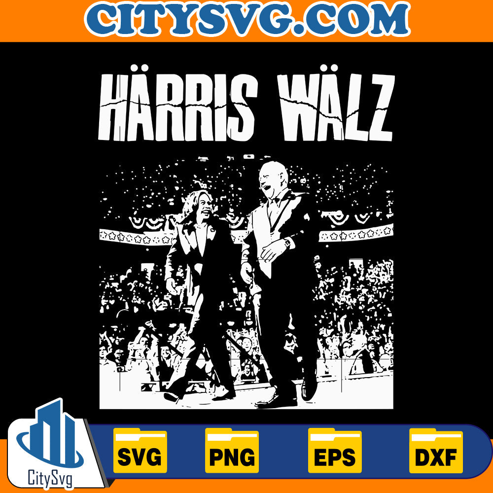 Harris Walz Husker Du Band Svg CitySvg