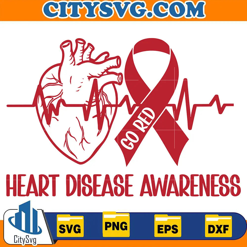 HeartDiseaseAwarenessSvg