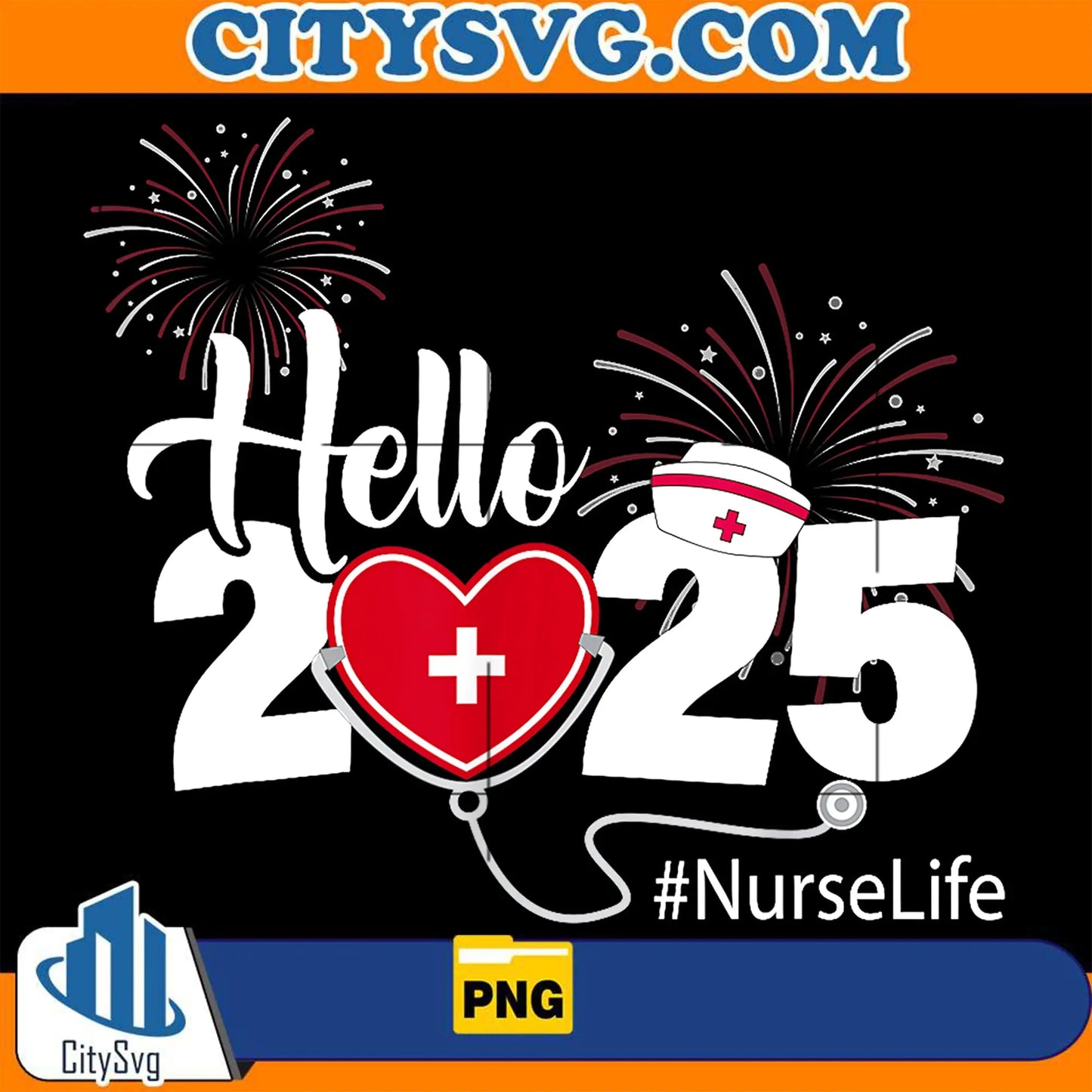 Hello2025NurseNewYearPng