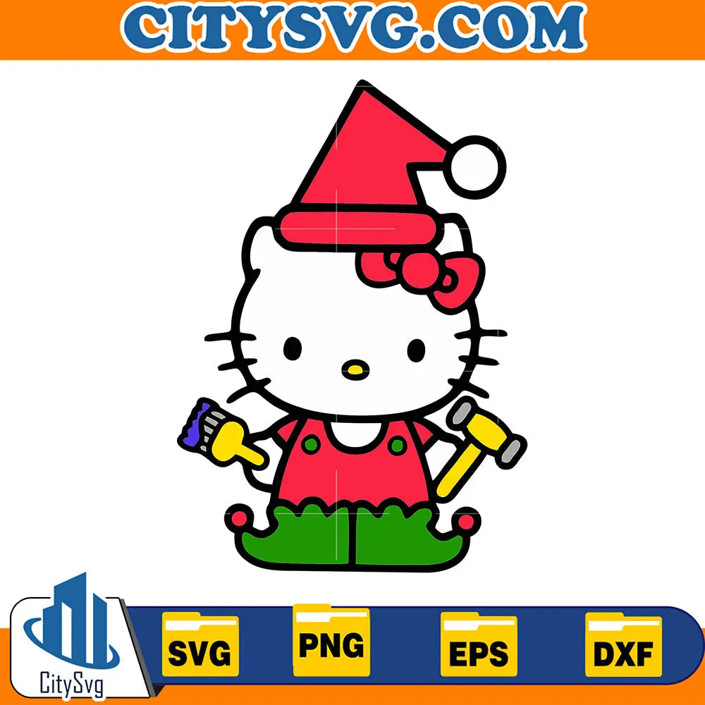 HelloKittyChristmasSvg_31