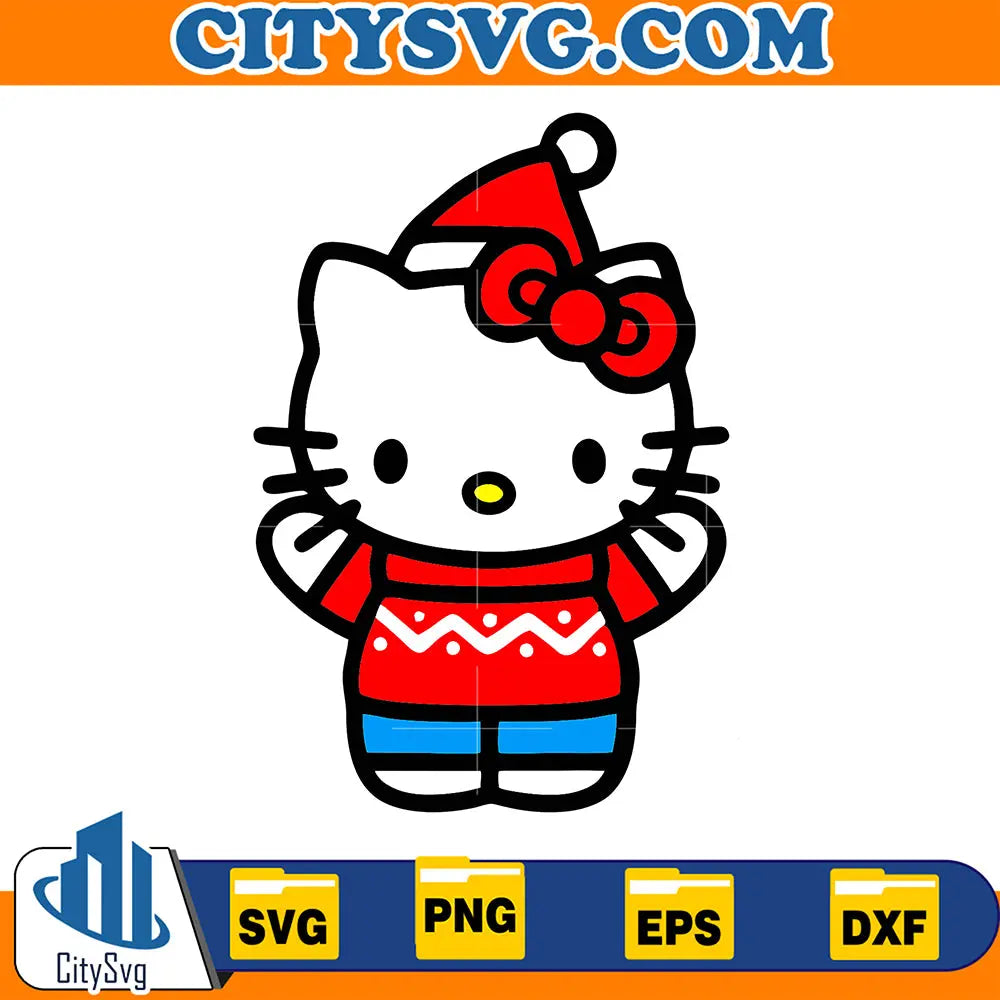 HelloKittyChristmasSvg_32