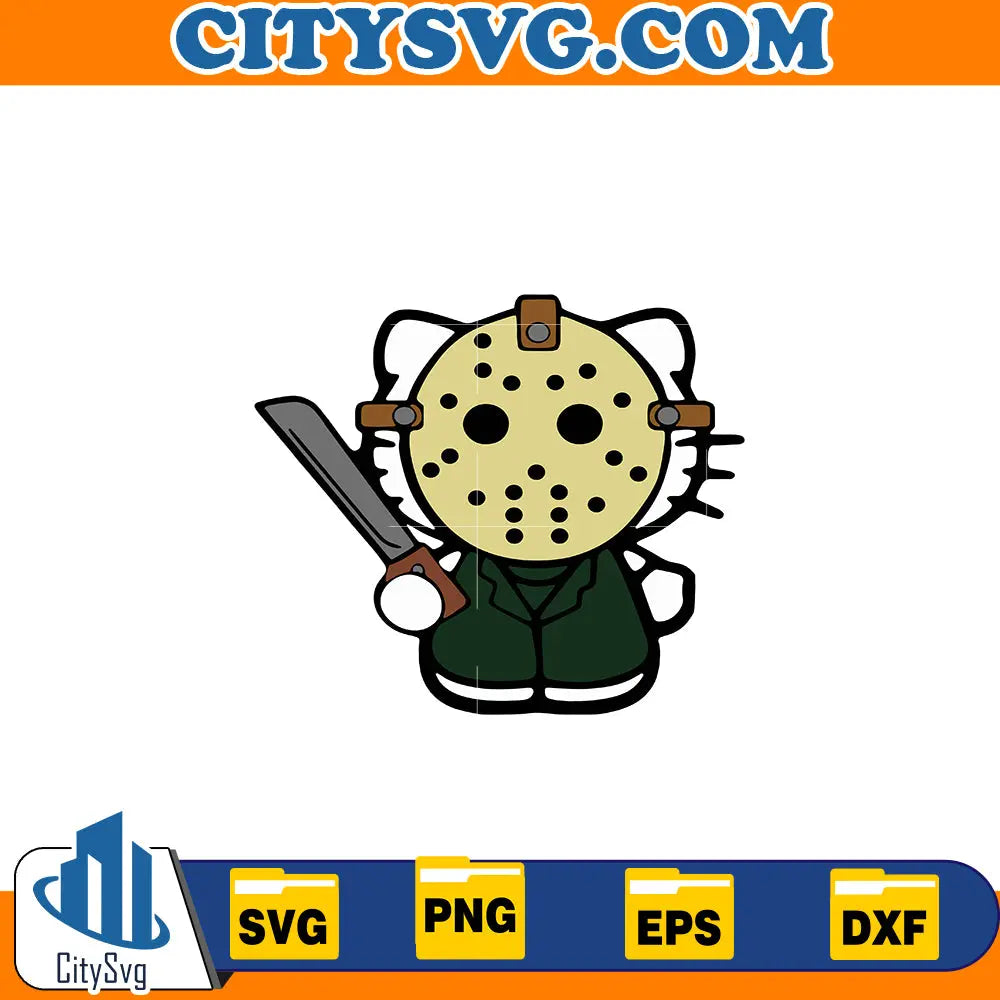 Hello Kitty Jason Svg CitySvg