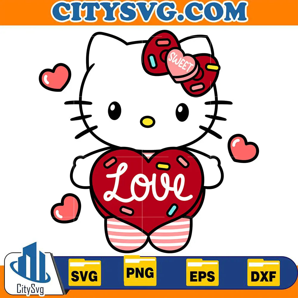 HelloKittySweetLoveSvg