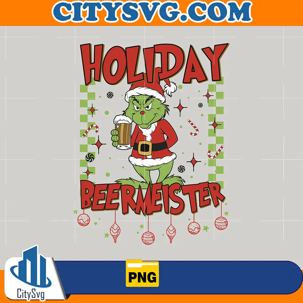 HolidayBeerMeisterGrinchSantaPng