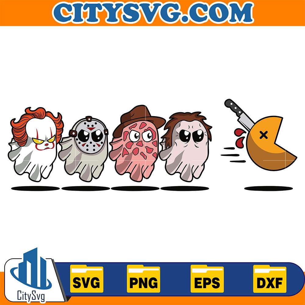 Horror-Character-Pacman-Halloween-Svg