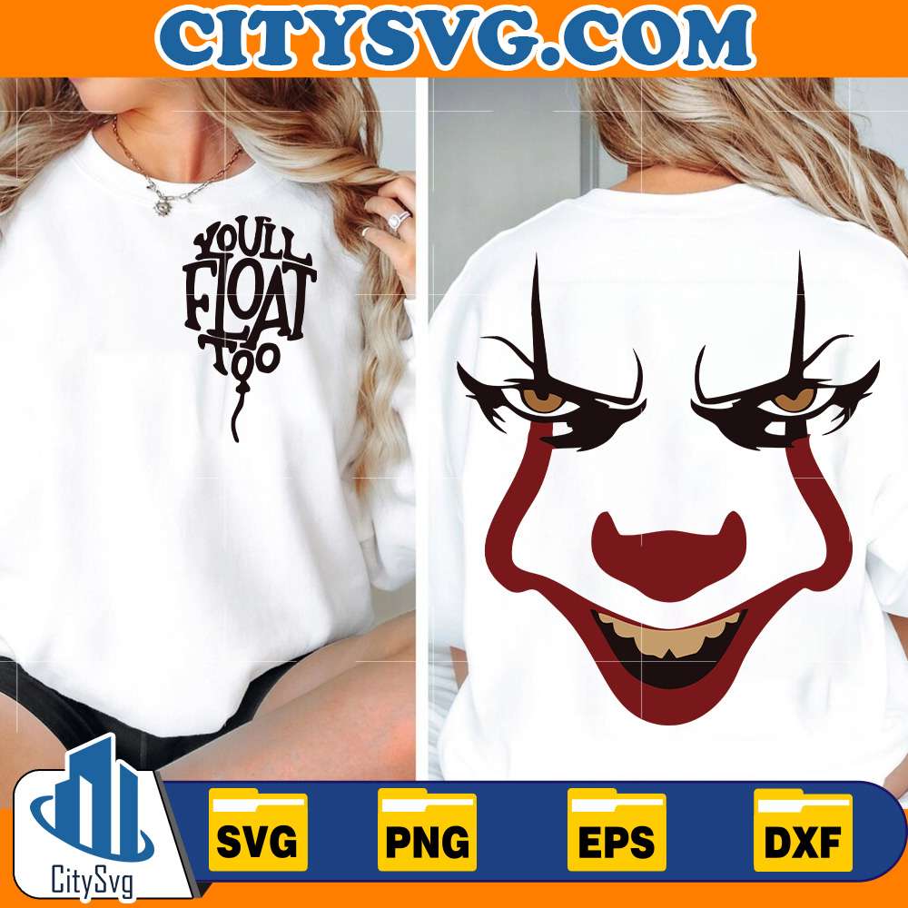 Horror-Clown-Balloon-Svg