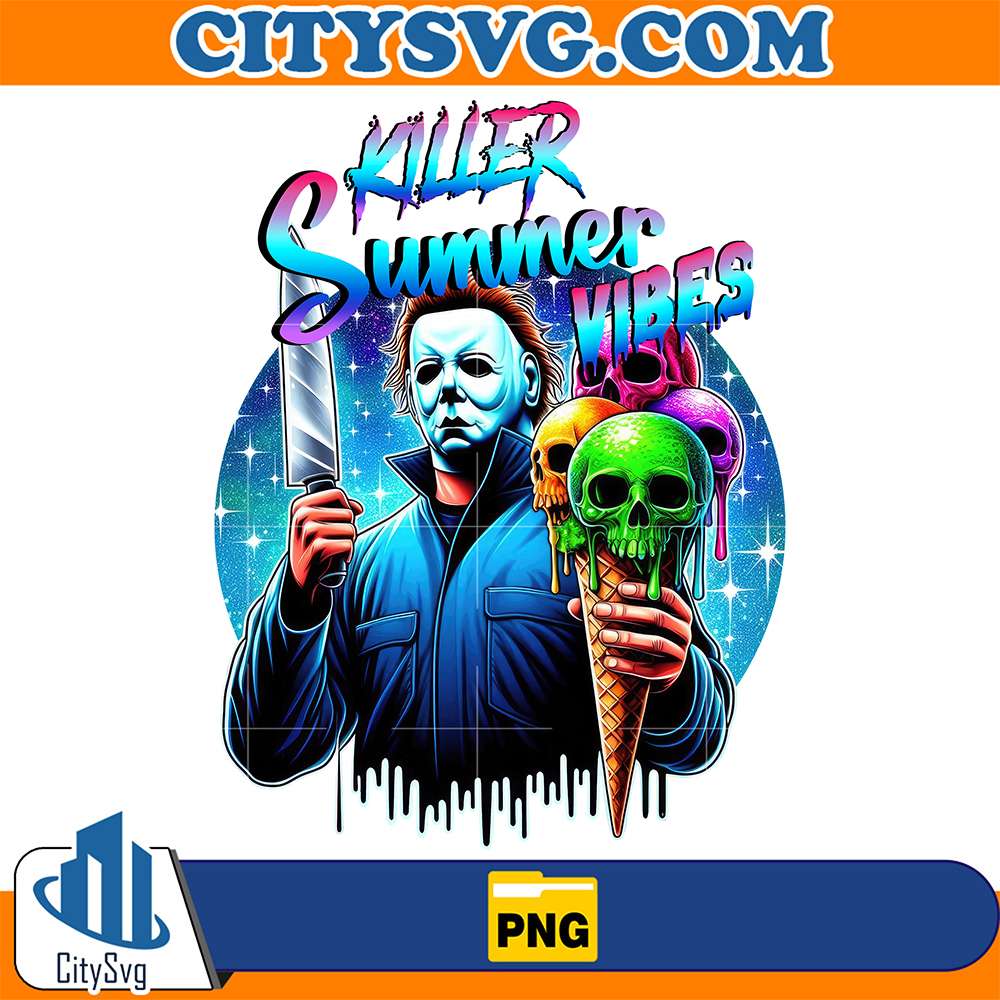 Horror-Michael-Myers-Killer-Summer-Vibes-Halloween-Png