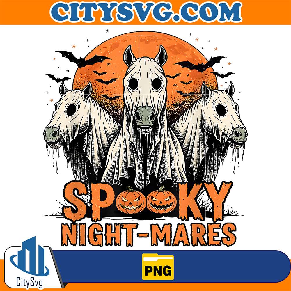 Horror-Retro-Spooky-Night-Mares-Horses-Boo-Ghosts-Halloween-Png