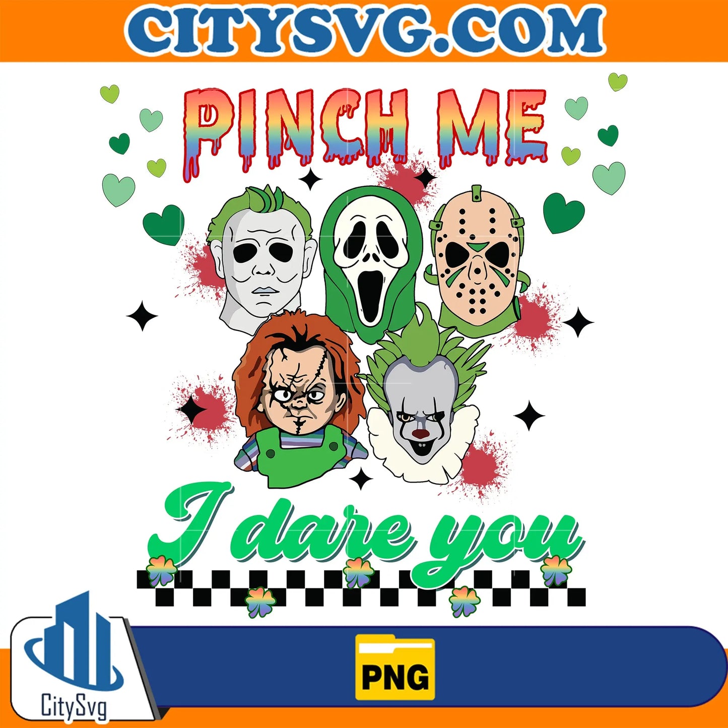HorrorPinchMeIDareYouStPatricksDayPng_1