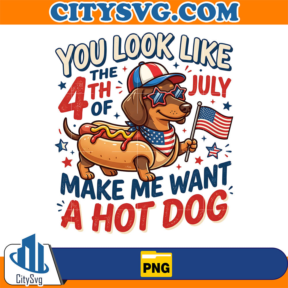 Hot-Dog-4th-Of-July-Png-Striped-Patriotic-Png