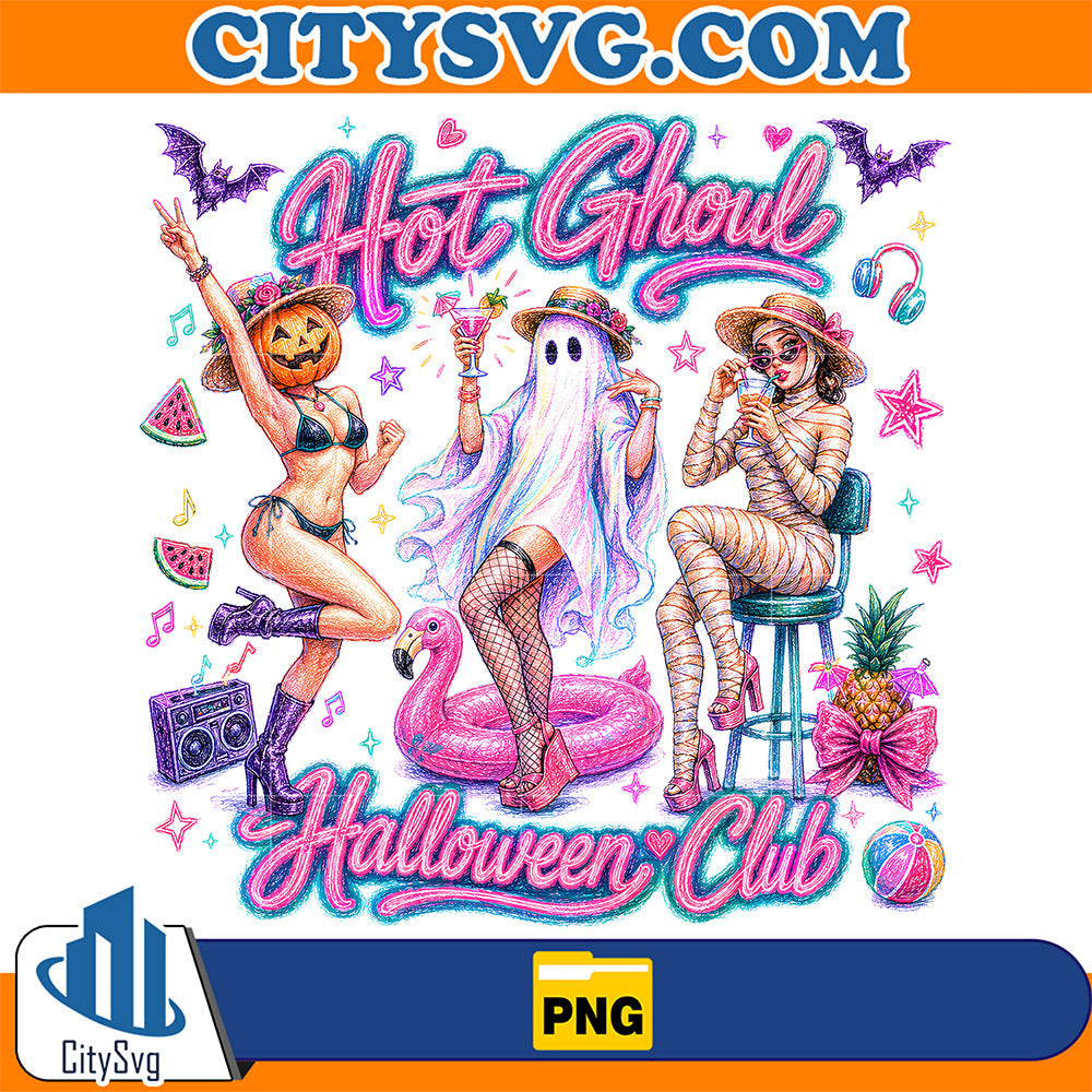Hot-Ghoul-Halloween-Club-Png