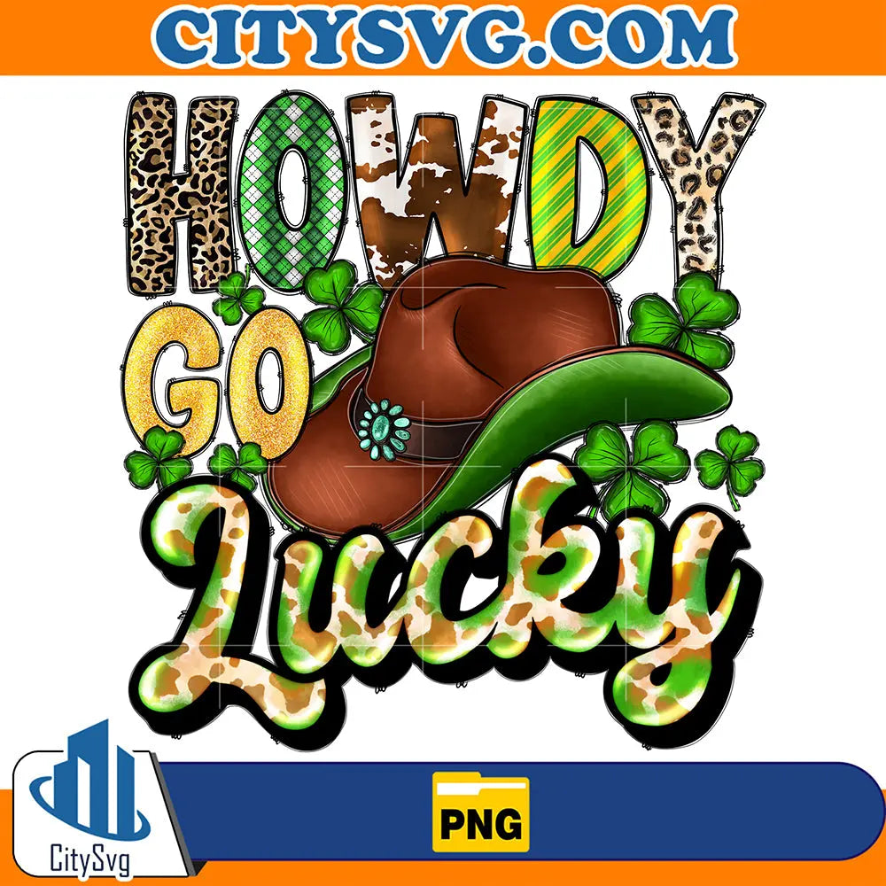 HowdyGoLuckyStPatricksDaySublimationPng
