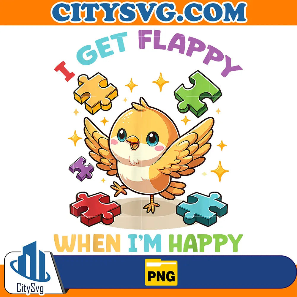 IGetFlappyWhenI_mHappyCuteBirdAutismAwarenessPng