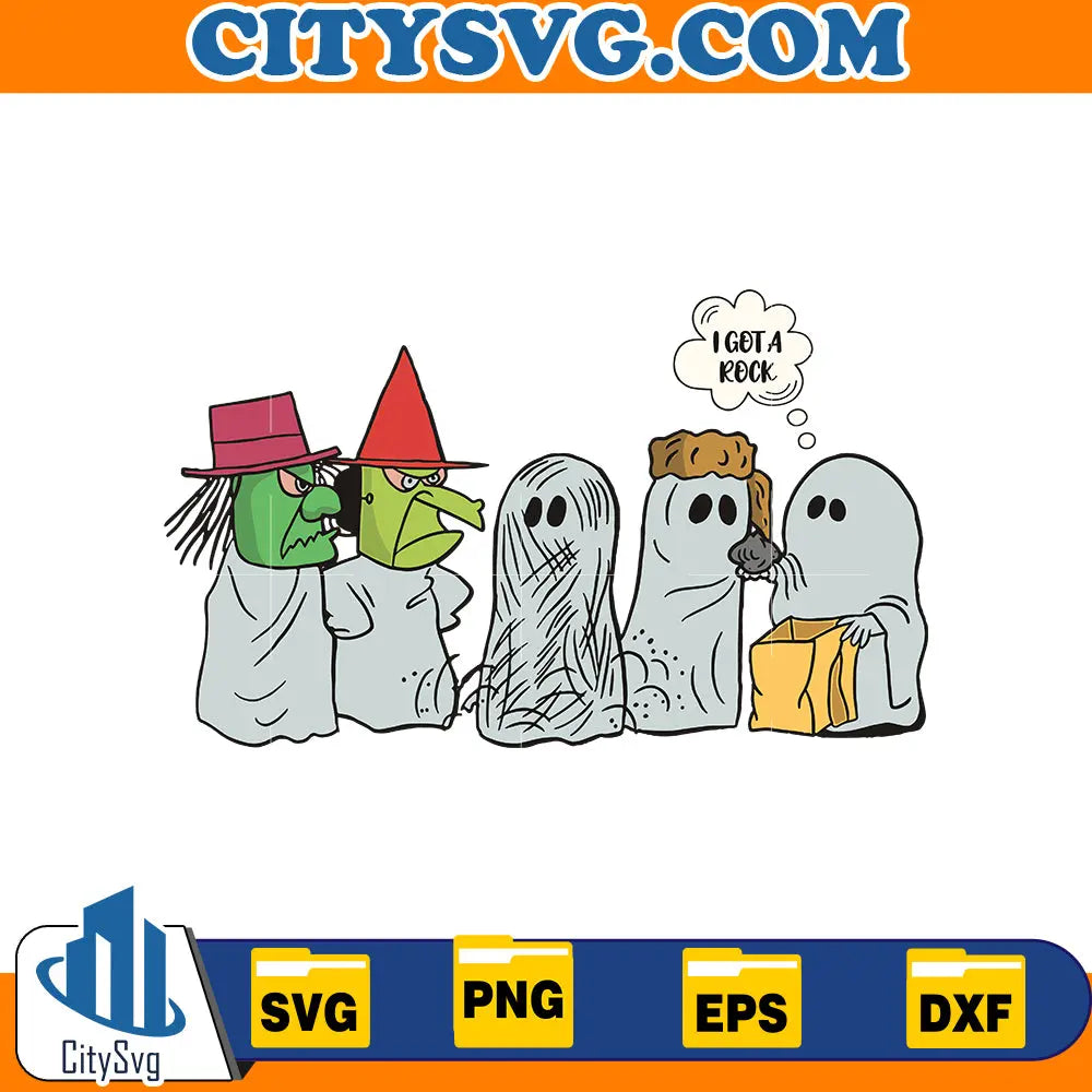 I Got A Rock Funny Halloween Svg CitySvg