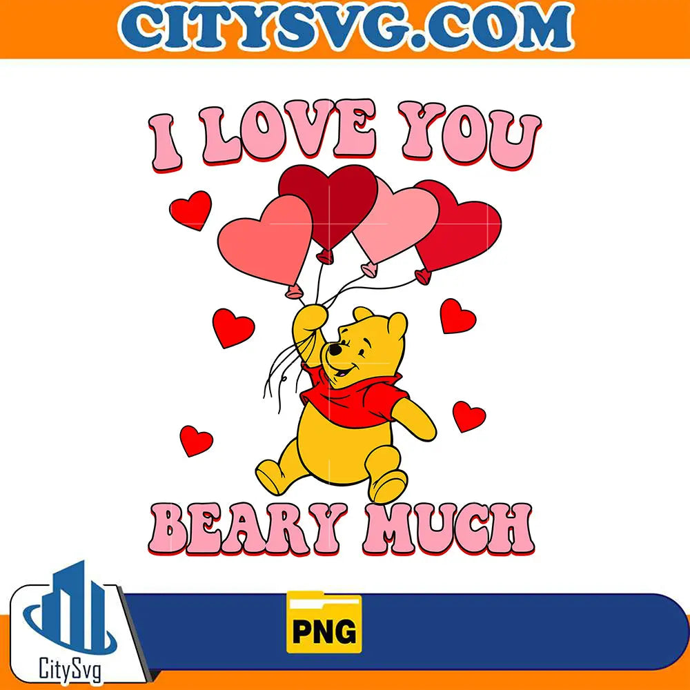 ILoveYouBearyMuchValentinePng