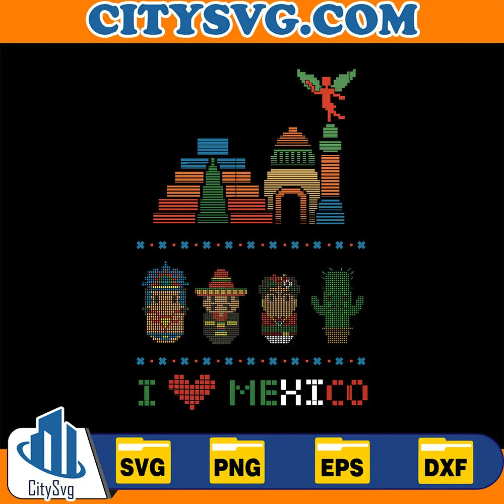 IYouMexicoUglyChristmasSvg