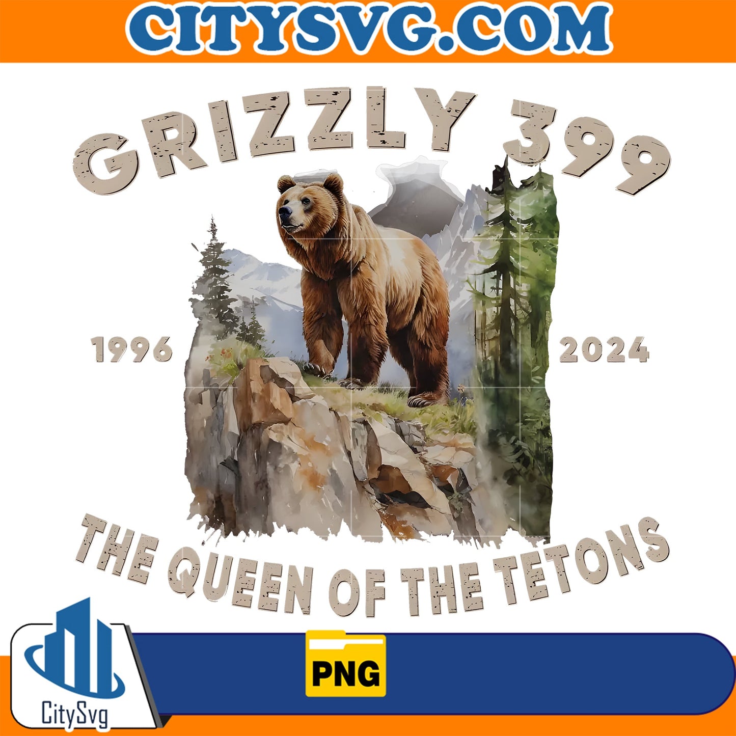 In Memory of Bear 399 Forever Queen of the Tetons Png CitySvg