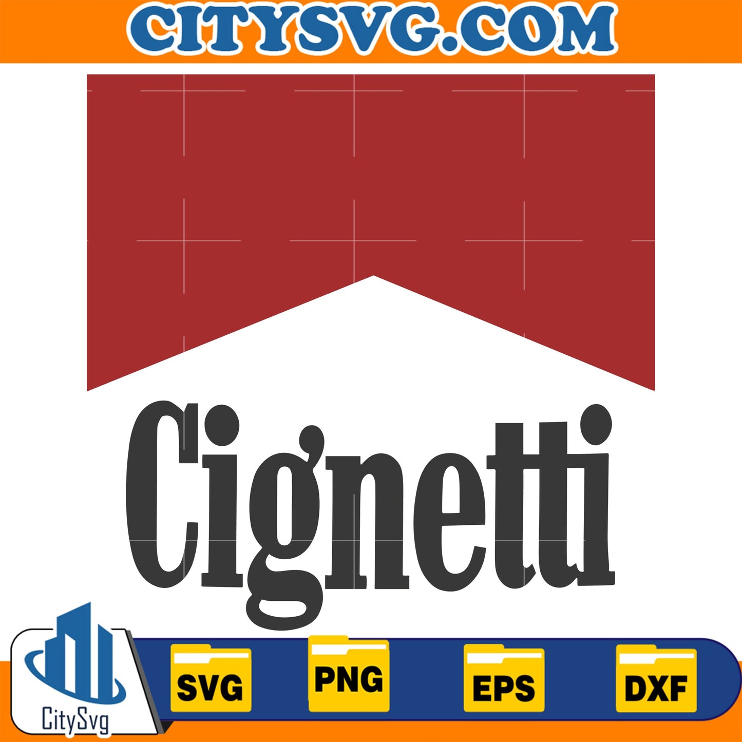 Indiana Football Coach Curt Cignetti Retro Marlboro Red Box Svg CitySvg