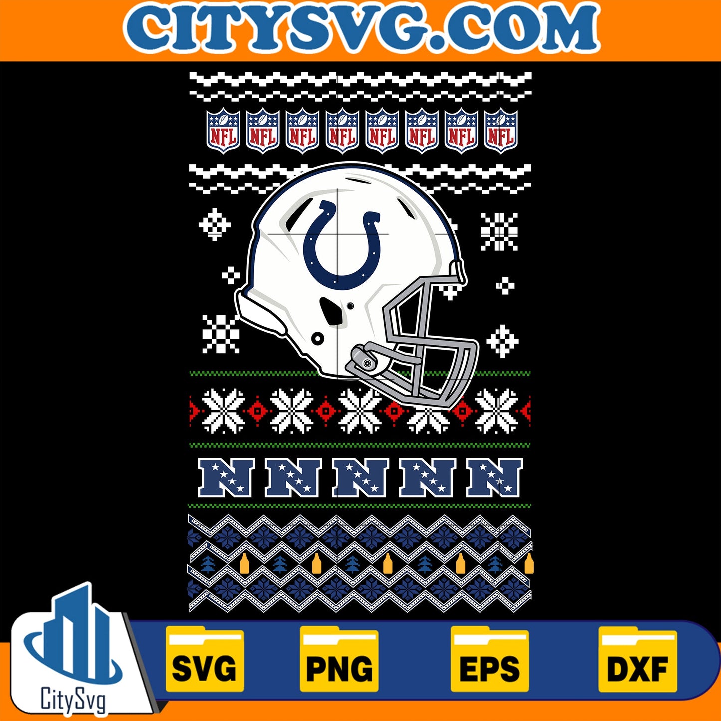 Indianapolis Colts Christmas Svg CitySvg