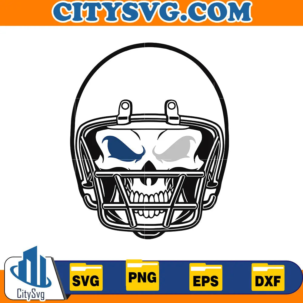 Skull Indianapolis Colts Svg CitySvg