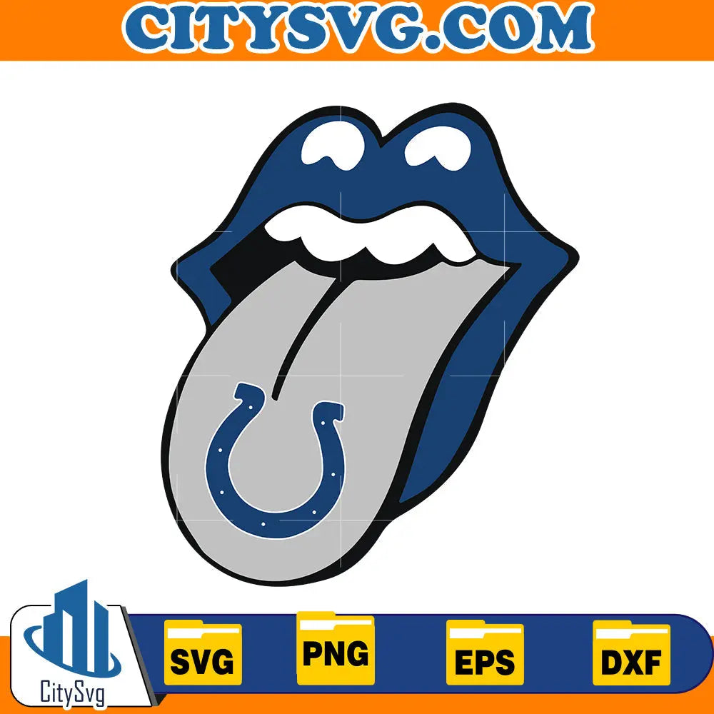 Lips Indianapolis Colts Svg CitySvg
