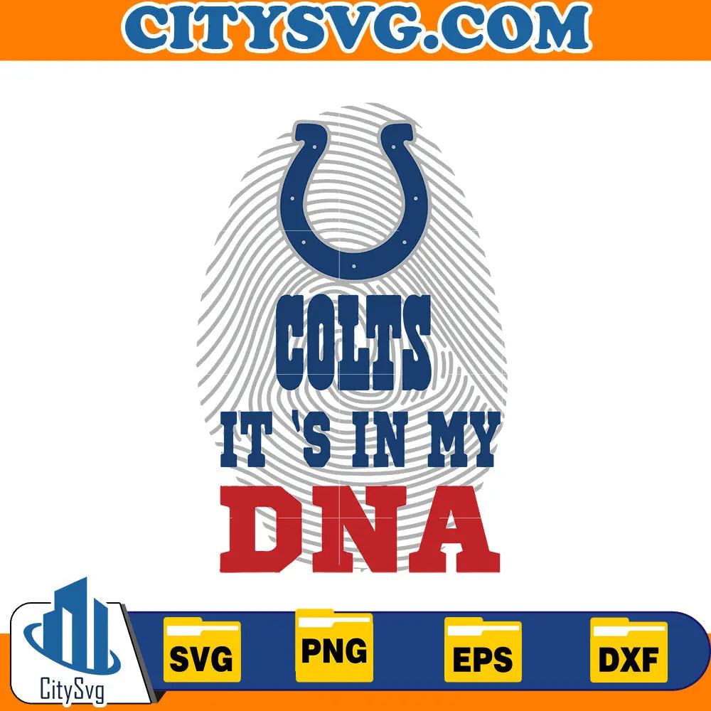 It' in my DNA Indianapolis Colts Svg CitySvg