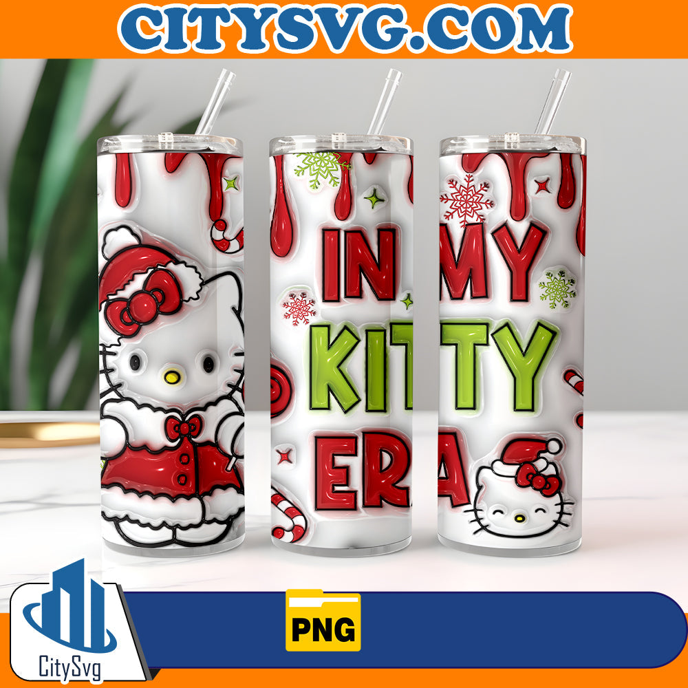 3D Inflated In My Kitty Era Tumbler Png CitySvg