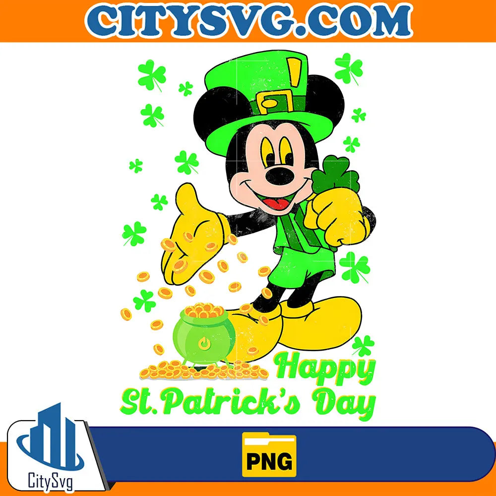 IrishDisneyMickeyHappyStPatricksDayPng