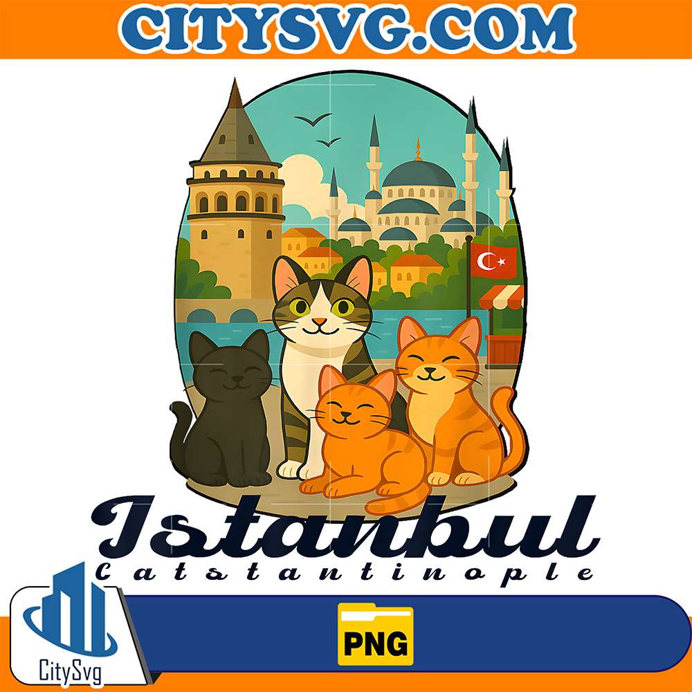 Istanbul-Catstantinople-City-Of-Cats-Png