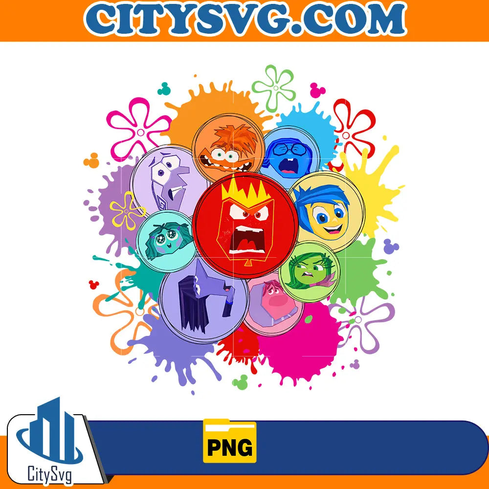 Its Okay To Feel All The Feels Png, Disneyland Inside Out Png CitySvg