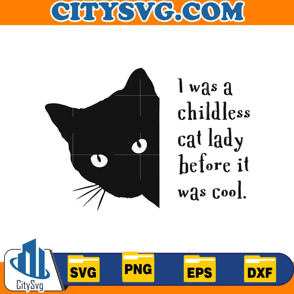 I was a children cat laday Svg CitySvg