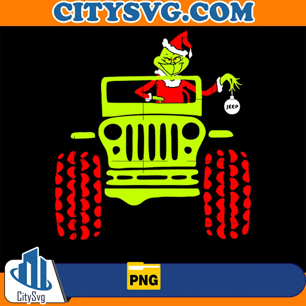 JeepGrinchChristmasPng1