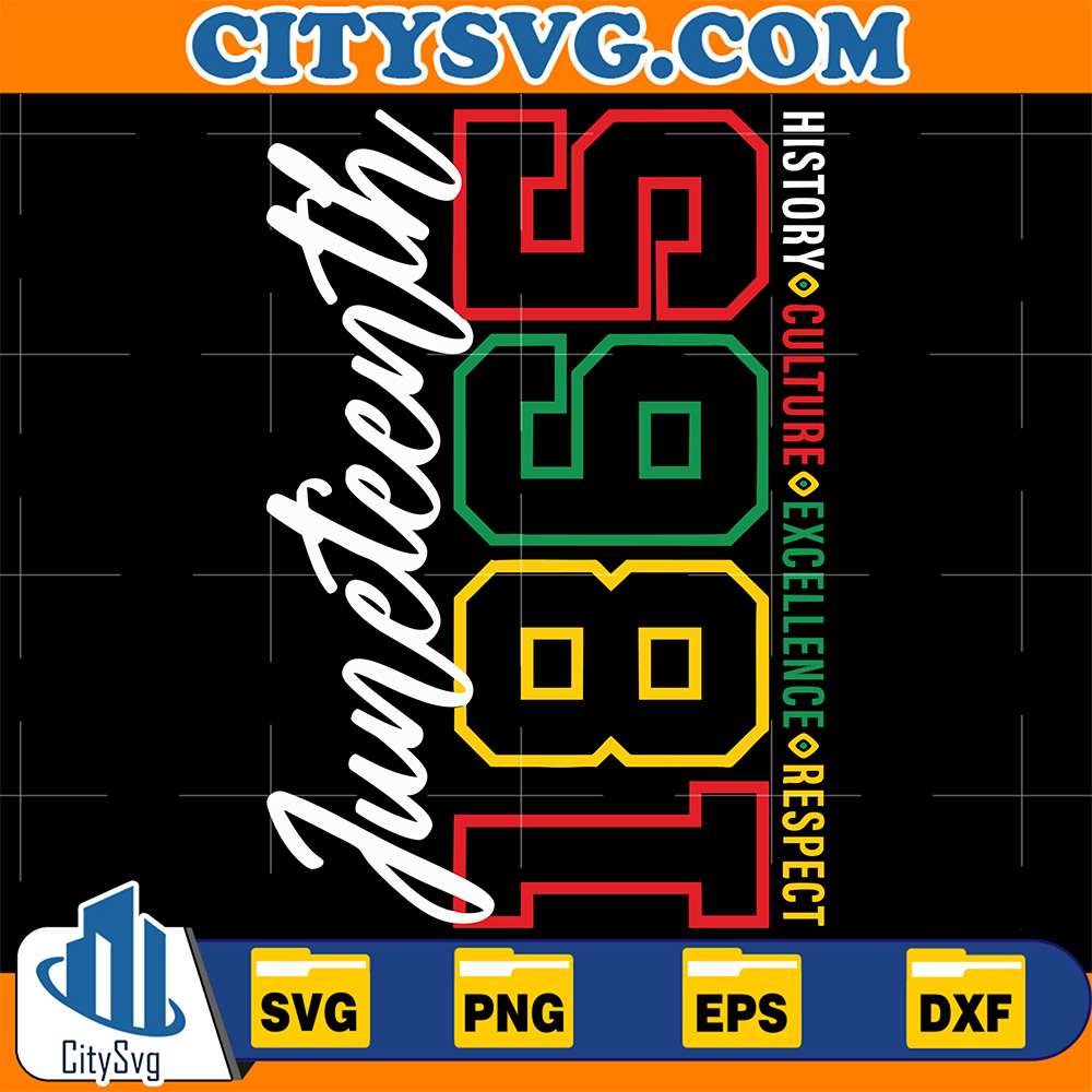 Juneteenth-1865-History-Culture-Excellence-Respect-Svg