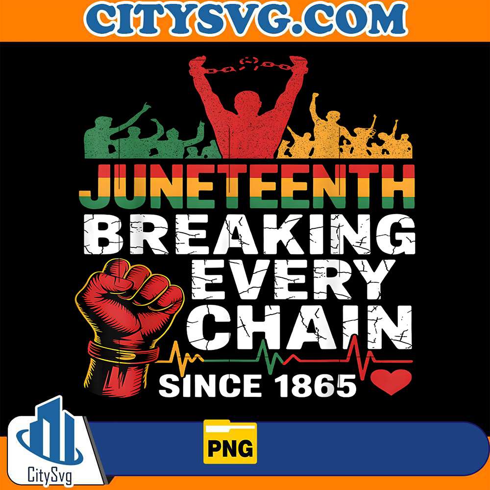 Juneteenth-Breaking-Every-Chain-Since-1865-Png