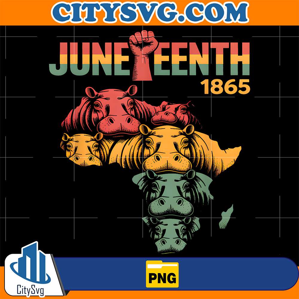 Juneteenth-Hippo-Black-African-June-19th-Png